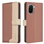 For Redmi A5 4G 171.7mm Color Matching RFID Anti-theft Leather Phone Case(Brown)
