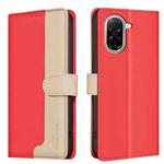 For Redmi A5 4G 171.7mm Color Matching RFID Anti-theft Leather Phone Case(Red)