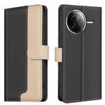 For Redmi K80 / K80 Pro Color Matching RFID Anti-theft Leather Phone Case(Black)