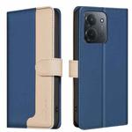 For Redmi 15C 4G 173.1mm / 15C 5G 173.1mm Color Matching RFID Anti-theft Leather Phone Case(Blue)