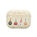 For AirPods Pro 2 Cookies Pattern Earbuds Box Frosted TPU Case(Beige)