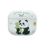 For AirPods 3 Panda Pattern Earbuds Box Frosted TPU Case(Cute Panda)