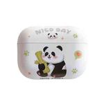 For AirPods Pro Panda Pattern Earbuds Box Frosted TPU Case(Cute Panda)