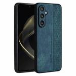 For Samsung Galaxy S24 FE 5G AZNS 3D Embossed Skin Feel Phone Case(Dark Green)