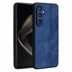 For Samsung Galaxy S24 FE 5G AZNS 3D Embossed Skin Feel Phone Case(Sapphire Blue)