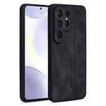 For Samsung Galaxy S25 Ultra 5G AZNS 3D Embossed Skin Feel Phone Case(Black)