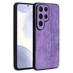 For Samsung Galaxy S25 Ultra 5G AZNS 3D Embossed Skin Feel Phone Case(Purple)