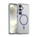For Samsung Galaxy S24 5G MagSafe Frosted Translucent TPU + PC Full Coverage Phone Case(Dark Blue)