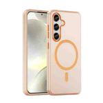 For Samsung Galaxy S24 5G MagSafe Frosted Translucent TPU + PC Full Coverage Phone Case(Orange)