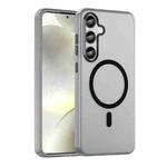 For Samsung Galaxy S24+ 5G MagSafe Frosted Translucent TPU + PC Full Coverage Phone Case(Black)