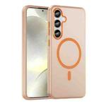 For Samsung Galaxy S24+ 5G MagSafe Frosted Translucent TPU + PC Full Coverage Phone Case(Orange)