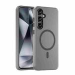 For Samsung Galaxy S24 FE 5G MagSafe Frosted Translucent TPU + PC Full Coverage Phone Case(Black)
