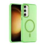 For Samsung Galaxy S23+ 5G MagSafe Frosted Translucent TPU + PC Full Coverage Phone Case(Green)