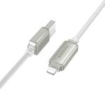 Borofone BU53 Meteor 1.2m 2.4A USB to 8 Pin Charging Data Cable(Grey)