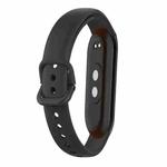 12mm Solid Color Silicone Watch Band(Black)
