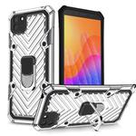 For Huawei Y5p Cool Armor PC + TPU Shockproof Case with 360 Degree Rotation Ring Holder(Silver)