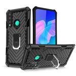 For Huawei Y7p Cool Armor PC + TPU Shockproof Case with 360 Degree Rotation Ring Holder(Black)