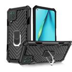 For Huawei P40 lite Cool Armor PC + TPU Shockproof Case with 360 Degree Rotation Ring Holder(Black)
