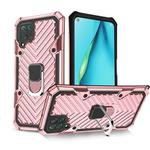 For Huawei P40 lite Cool Armor PC + TPU Shockproof Case with 360 Degree Rotation Ring Holder(Rose Gold)