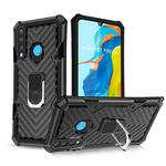 For Huawei P30 lite Cool Armor PC + TPU Shockproof Case with 360 Degree Rotation Ring Holder(Black)