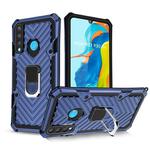 For Huawei P30 lite Cool Armor PC + TPU Shockproof Case with 360 Degree Rotation Ring Holder(Blue)