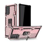 For Samsung Galaxy Note20 Cool Armor PC + TPU Shockproof Case with 360 Degree Rotation Ring Holder(Rose Gold)