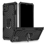 For OPPO Realme C11 Cool Armor PC + TPU Shockproof Case with 360 Degree Rotation Ring Holder(Black)