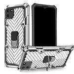 For OPPO Realme C11 Cool Armor PC + TPU Shockproof Case with 360 Degree Rotation Ring Holder(Silver)