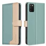 For Samsung Galaxy A03s / A02s Color Matching RFID Anti-theft Leather Phone Case(Green)