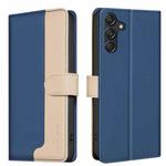 For Samsung Galaxy A14 Color Matching RFID Anti-theft Leather Phone Case(Blue)