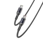 Yesido CA166 PD 240W USB-C / Type-C to USB-C / Type-C Super Fast Charging Data Cable, Length:1.2m(Black)