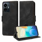 For vivo Y77 5G / iQOO Z6 Lite Global Embossed Rhombus Starry Leather Phone Case(Black)