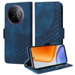 For vivo Y39 5G / Y300i Embossed Rhombus Starry Leather Phone Case(Blue)