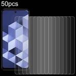 For HMD Vibe 50pcs 0.26mm 9H 2.5D Tempered Glass Film