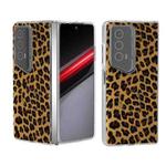 For Honor Magic V2 RSR Porsche Design ABEEL Transparent Frame Leopard Print Phone Case(Leopard)