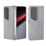 For Honor Magic V2 RSR Porsche Design ABEEL Transparent Frame Diamond Series Phone Case(Silver)