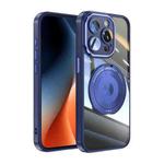 For iPhone 13 Pro 360 Holder Magsafe Acrylic Hybrid TPU Phone Case(Blue)