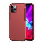 For iPhone 12 mini Solid Color Four-corner Shockproof TPU + PC Protective Case(Red)