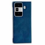 For Honor Magic VS3 Metallic Paint Skin Feel Leather Phone Case(Blue)