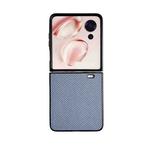 For Honor Magic V Flip Weave Texture PC Phone Case(Blue)