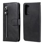 For OPPO Reno3 5G/ Find X2 Lite Fashion Calf Texture Zipper Horizontal Flip Leather Case with Holder & Card Slots & Wallet Function(Black)