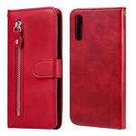 For Sony Xperia L4 Fashion Calf Texture Zipper Horizontal Flip Leather Case with Holder & Card Slots & Wallet Function(Red)