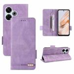 For Xiaomi Redmi 13 4G Global Magnetic Clasp Leather Phone Case(Purple)