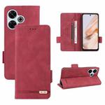 For Xiaomi Redmi 13 4G Global Magnetic Clasp Leather Phone Case(Red)