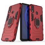 For Huawei Y8s Shockproof PC + TPU Protective Case with Magnetic Ring Holder(Red)