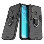 For Huawei Honor 9X Lite Shockproof PC + TPU Protective Case with Magnetic Ring Holder(Black)