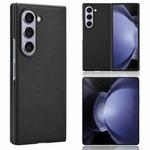 For Samsung Galaxy Z Fold6 PU Leather PC Phone Case(Black)