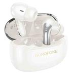 Borofone FQ1 Plus TWS Shine ANC+ENC Noise Reduction Wireless BT Headset Earbuds(White)