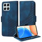 For Honor X8 4G / X30i Embossed Rhombus Starry Leather Phone Case(Blue)