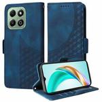 For Honor X6b Embossed Rhombus Starry Leather Phone Case(Blue)